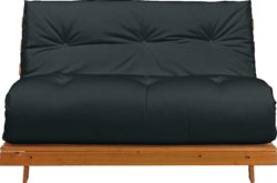 ColourMatch - Tosa - 2 Seater - Futon - Sofa Bed - Jet Black